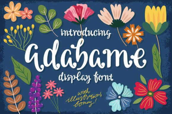 Adabame: A Romantic Script Font for Handmade Creators