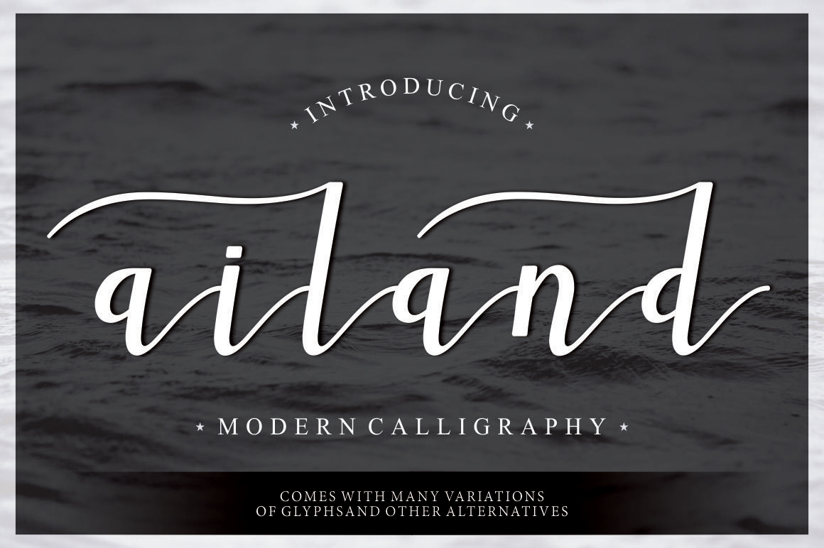 Ailand: A Modern Script Font for Elegant Brand Identity