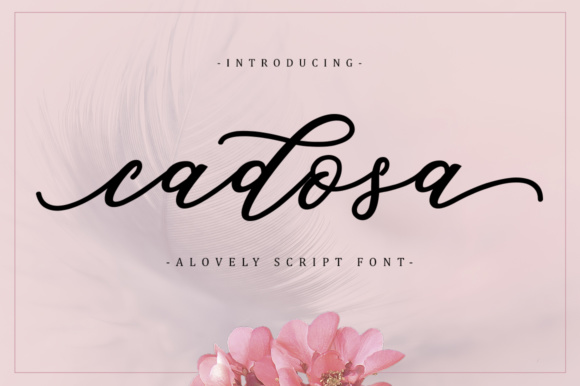 Cadosa Font: A Modern Script for Handmade Charm