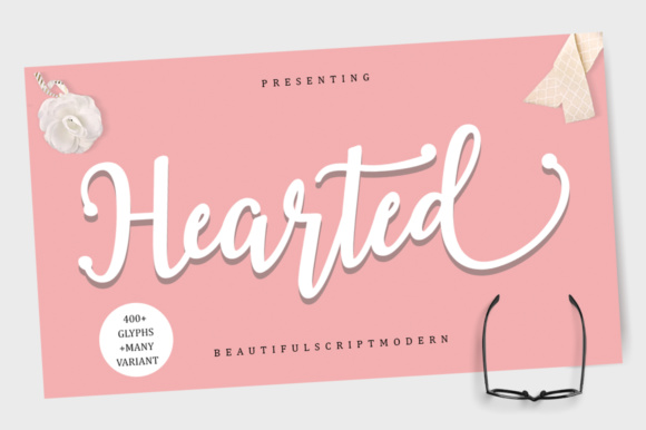 Hearted Font: A Modern Script Typeface for Scroll-Stopping Promo Graphics