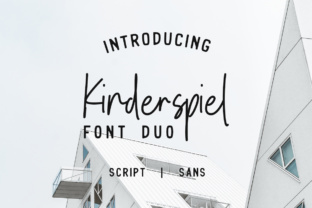 Kinderspiel Duo: A Versatile Script Font for Editorial Design