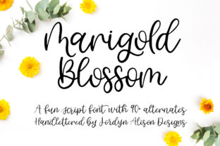 Marigold Blossom: A Script Font for Building a Strong Brand Identity
