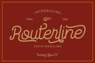 Routerline: A Script Font That Adds Elegance to Branding Projects