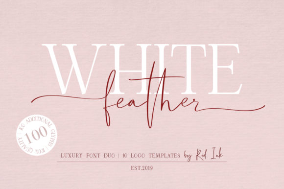 White Feather Duo: A Font That Elevates Your Brand
