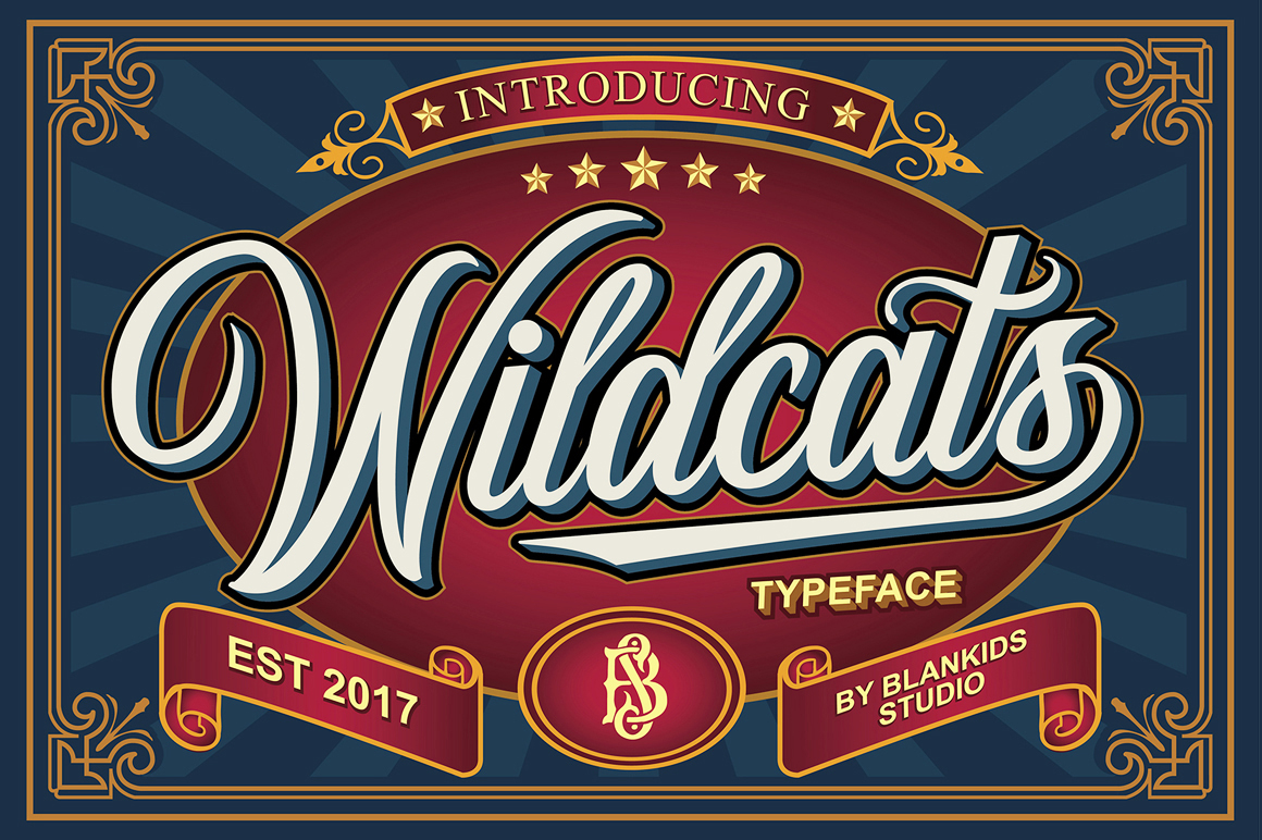Wildcats Font: A Vintage Script for Trusted Branding